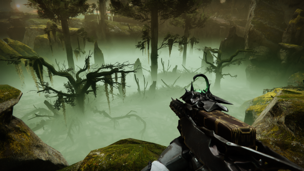 Destiny 2 Trees below the cliff